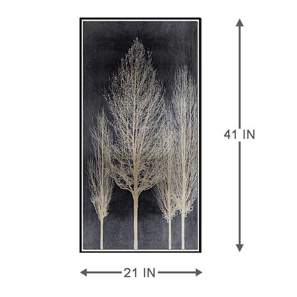 Tree Silhoutte II Canvas Wall Art, 21x41