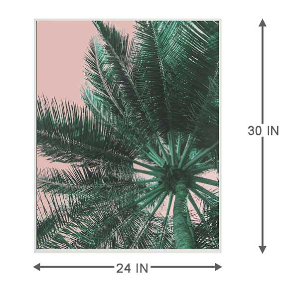 Providence Framed Palm Canvas Wall Art, 24x30