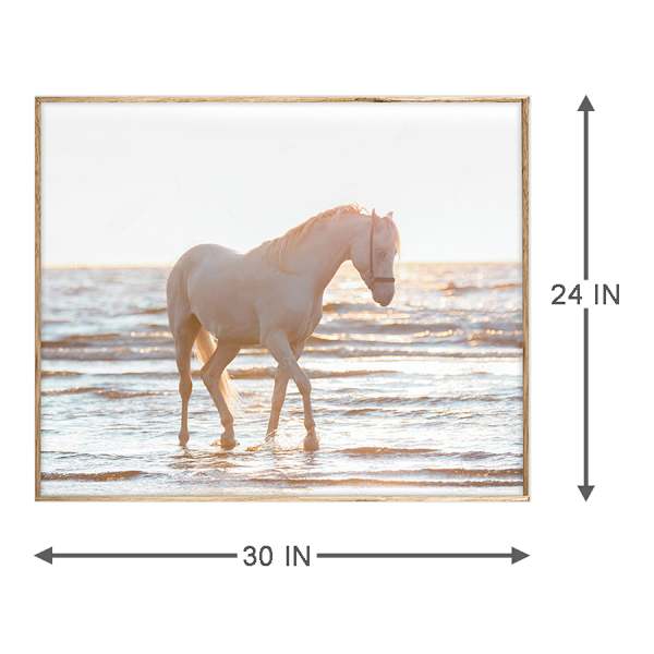 Ty Pennington Framed Horse Canvas Wall Art, 24x30