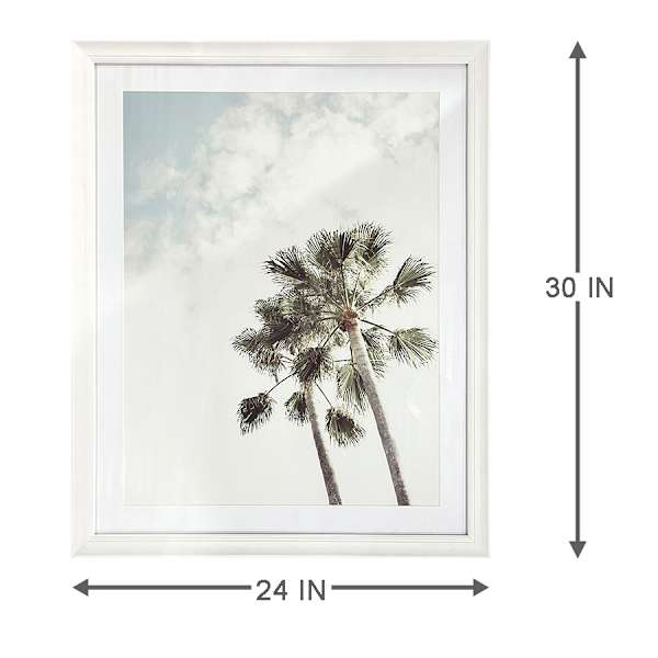 Providence Glass Framed Palm Print Wall Art, 24x30