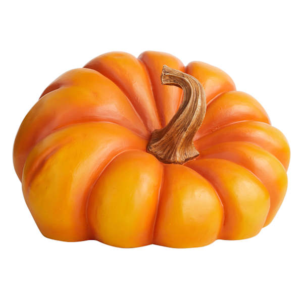 Orange Irregular Pumpkin, 9.1"