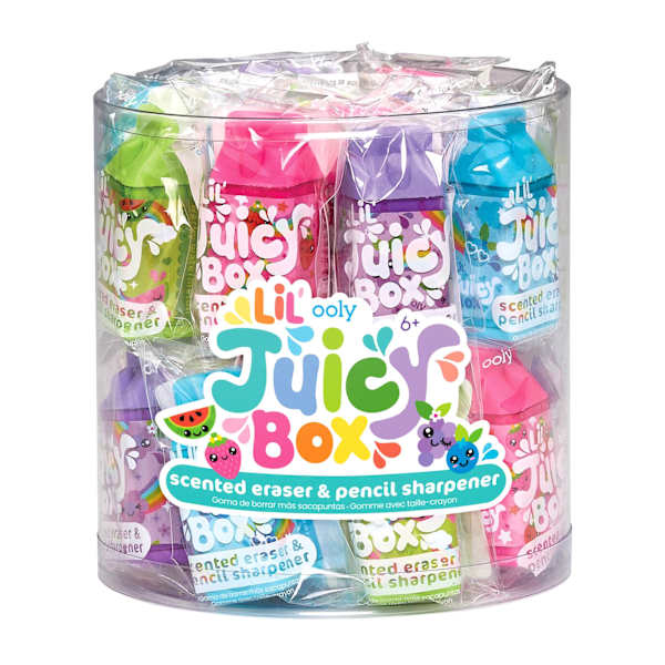Lil Juicy Box Scented Erasers   Sharpener