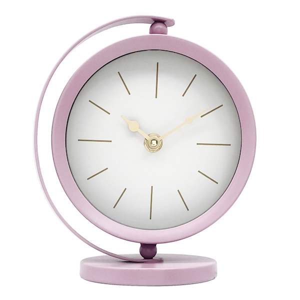 Purple Metal Clock, 7.5"