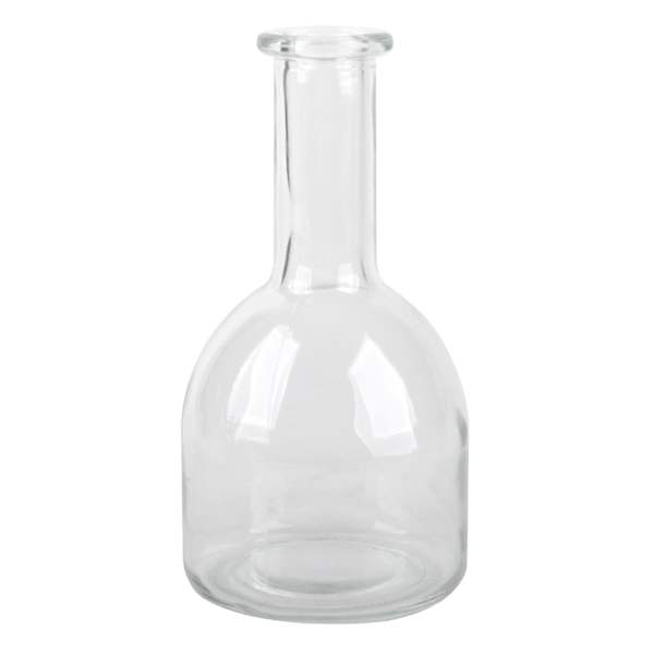 Clear Glass Bud Vase, 6.5"
