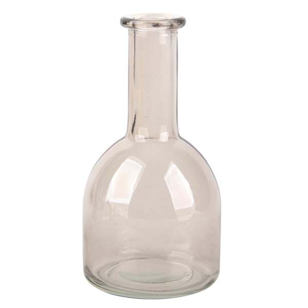 Brown Glass Bud Vase, 6.5"