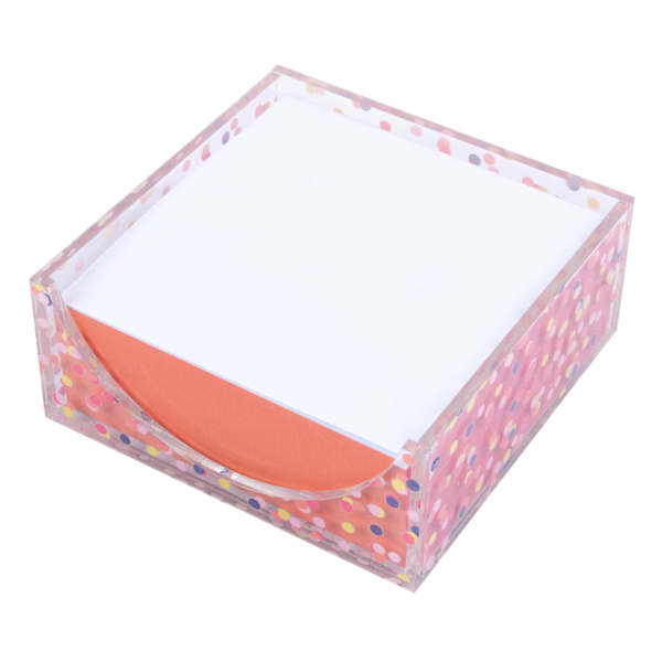 Oh Joy! Clear Confetti Sticky Notes Holder