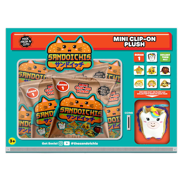 Sandoichis Mini Plush Clip On Blind Bag