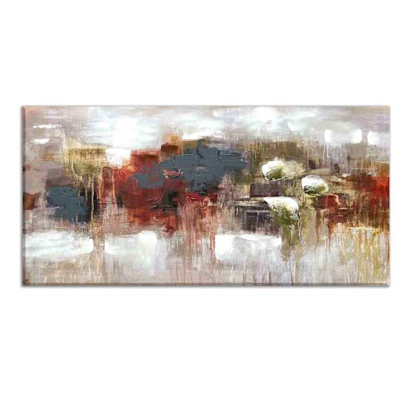 Abstract Enhanced Canvas Wall Art, 27x55