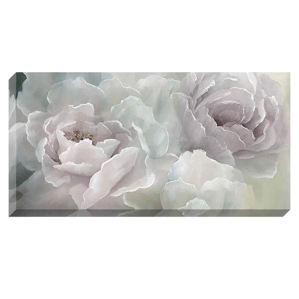 Peony Lace Canvas Wall Art, 27x48