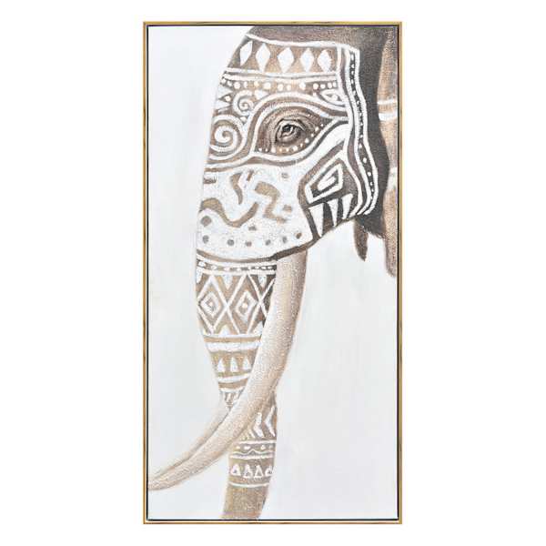 Tracey Boyd Framed Elephant Canvas Wall Art, 24x48