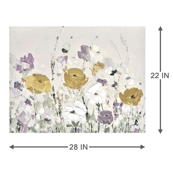 Honeybloom Floral Canvas Wall Art, 28x22