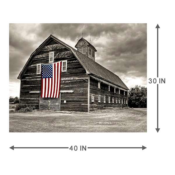 American Barn Textured Canvas Wall Art, 30x40