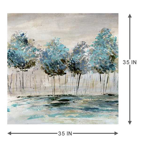 Four Trees Canvas Wall Art, 35"