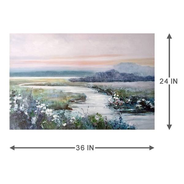 Eternity in Twilight Embellished Canvas Wall Art, 36x24