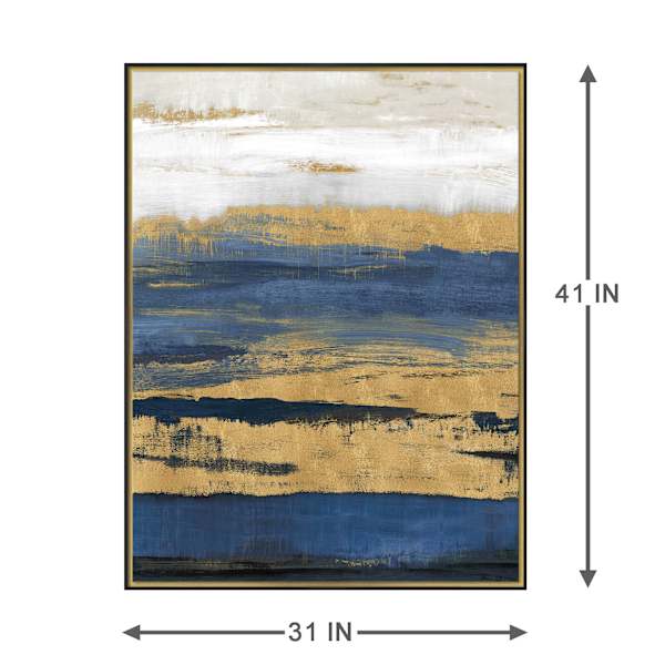 Framed At Dusk Embellished Canvas Wall Art, 31x41
