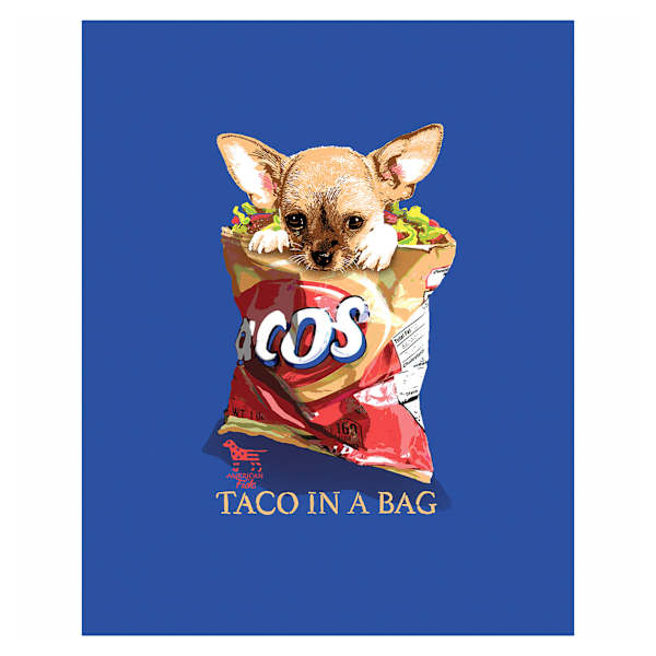 Taco In A Bag Canvas Wall Art, 8x10