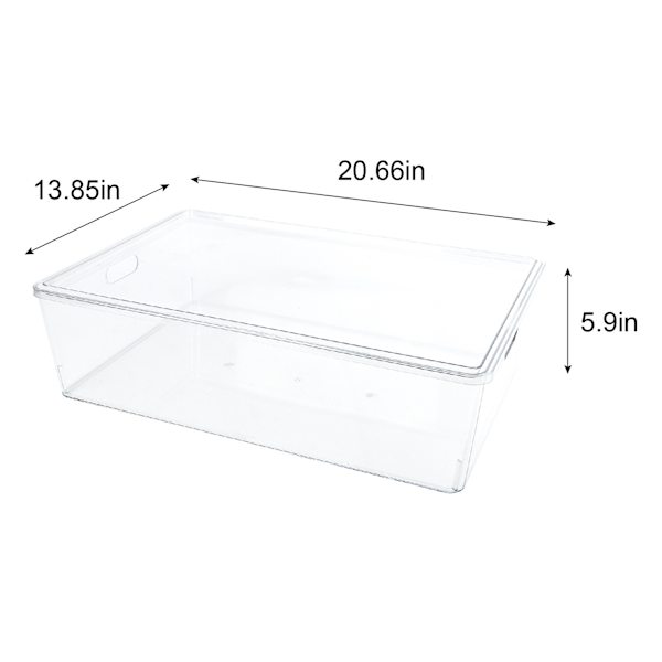 Lisse Clear Bin with Lid, 26l