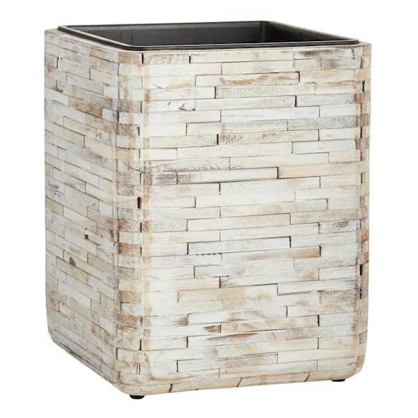 Ty Pennington Square Beachwood Outdoor Planter, Medium