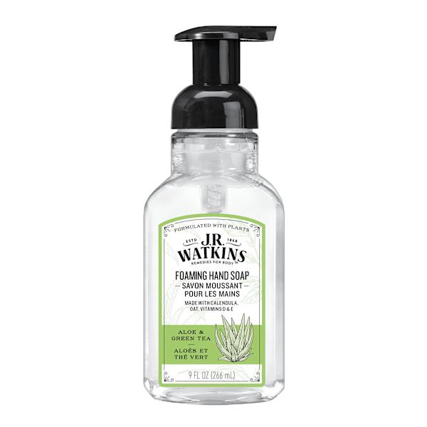 JR Watkins Aloe & Green Tea Foaming Hand Soap, 9 fl oz