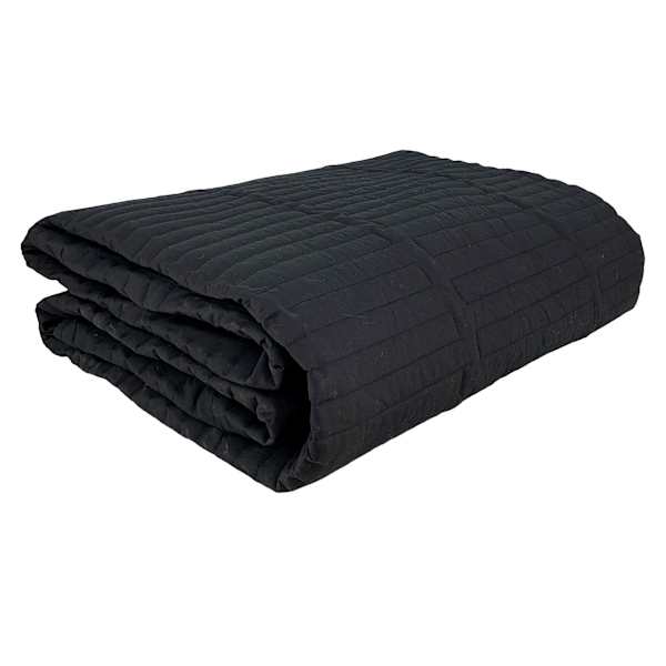 Crosby St. 3-Piece Black Curved Line Quilt Set, King
