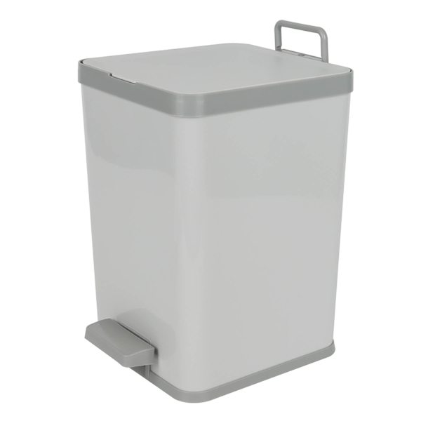 Grey Step Trash Can with Removable Inner, 8.5l