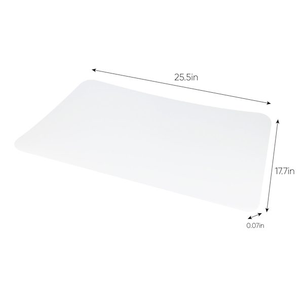 Frosted Clear Desk Mat 25x17.75 At Home