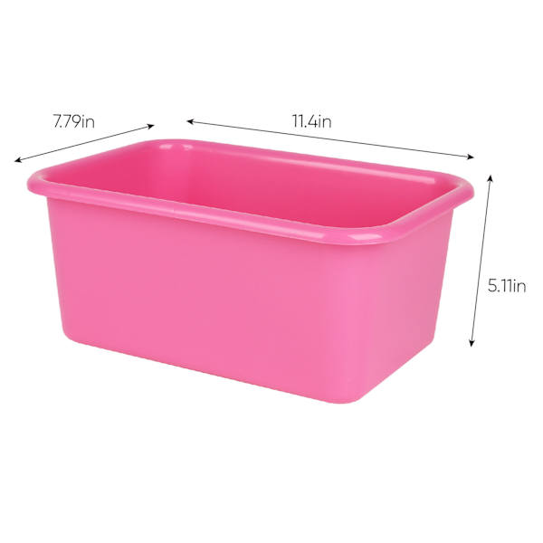Kids Pink Storage Bin, Small
