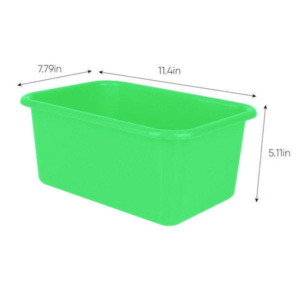 Kids Green Storage Bin, Small