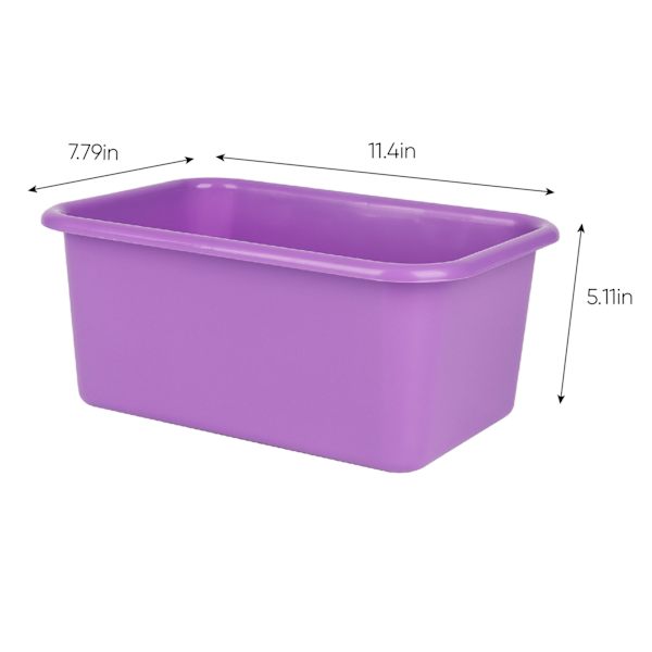 Kids Purple Storage Bin, Small