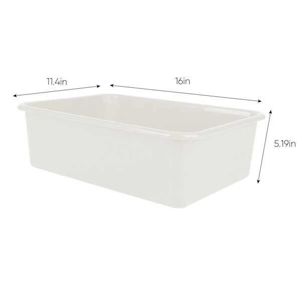 Kids Grey Storage Bin, Large