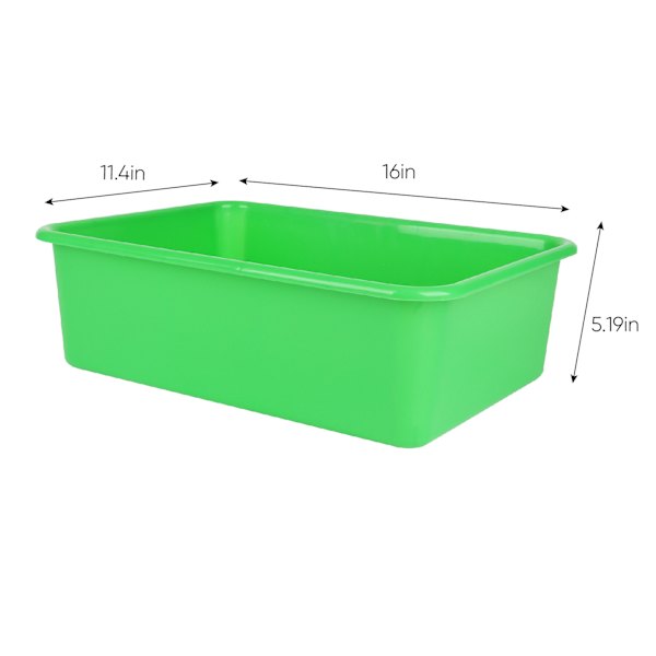 Kids Green Storage Bin, Large