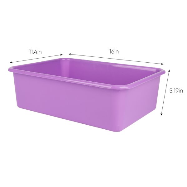 Kids Purple Storage Bin, Large