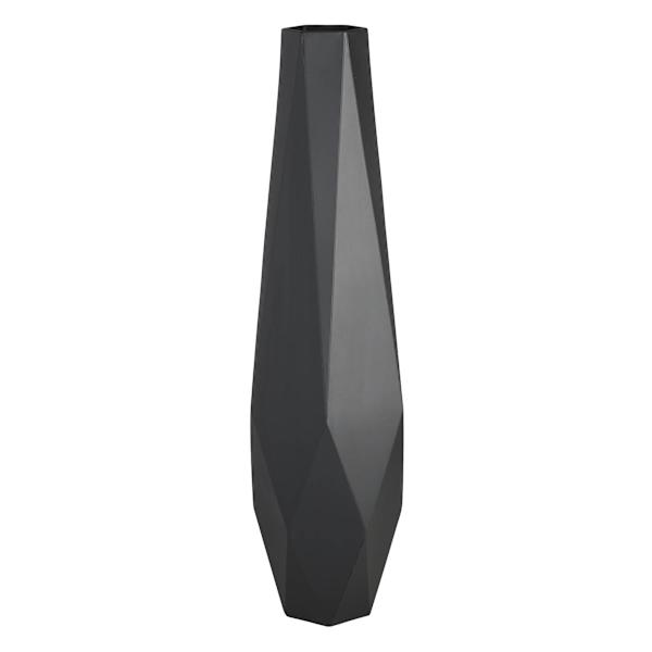 Crosby St. Black Geo Floor Vase, 36"