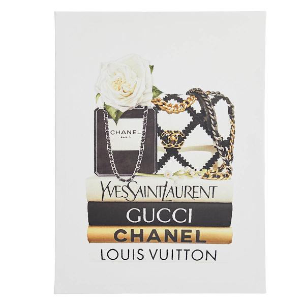 Glam Bag Perfume Canvas Wall Art, 12x16