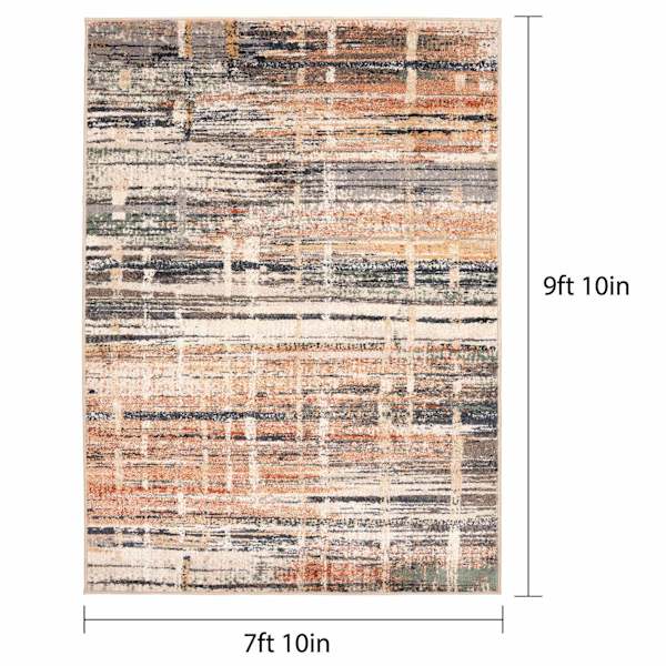 (D606) Sand & Spice Palatial Area Rug, 7x9