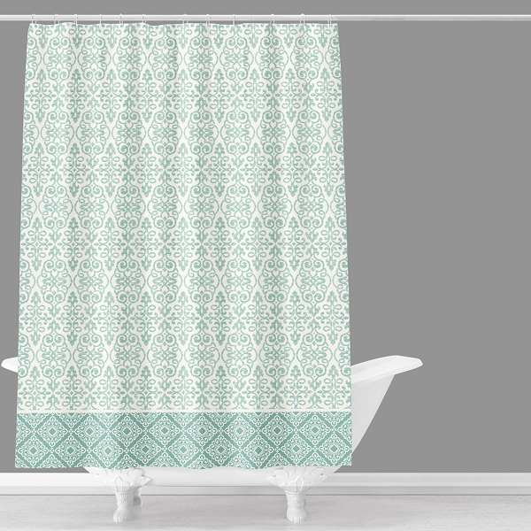 Found & Fable Baldwin Green Shower Curtain, 72"