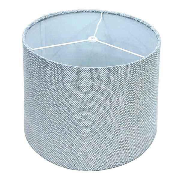 Honeybloom Blue Textured Medium Table Lamp Shade, 14x12x10