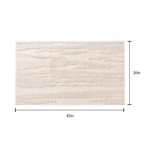 Crosby St. Athena Ripley Ivory Washable Accent Rug, 26x45