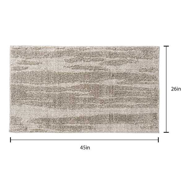 Crosby St. Athena Ripley Grey Washable Accent Rug, 26x45
