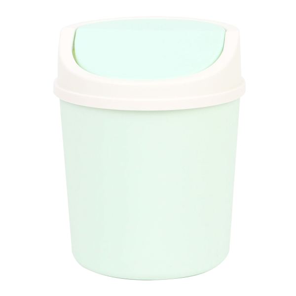 Mint Lidded Trash Can, 1.5l