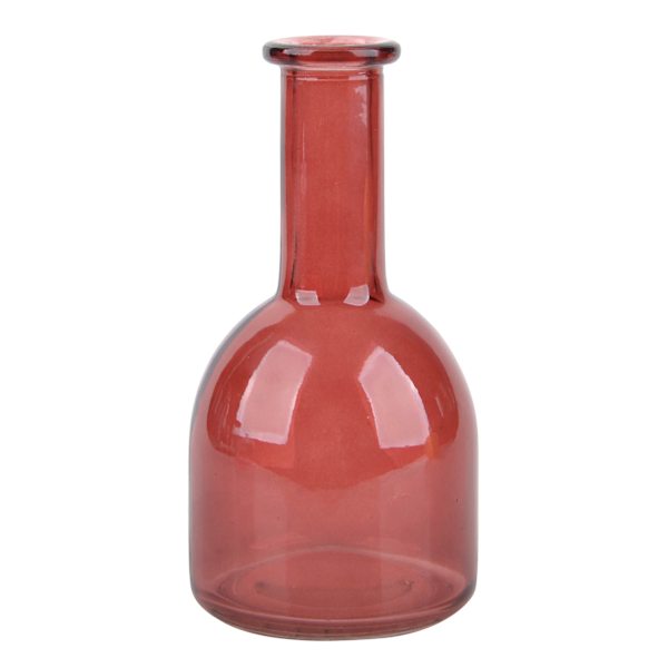 Red Glass Bud Vase, 6.5"