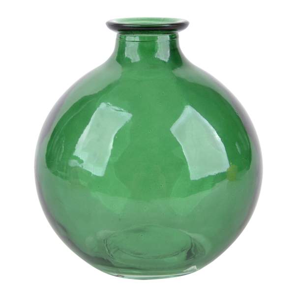 Green Glass Bud Vase, 5"