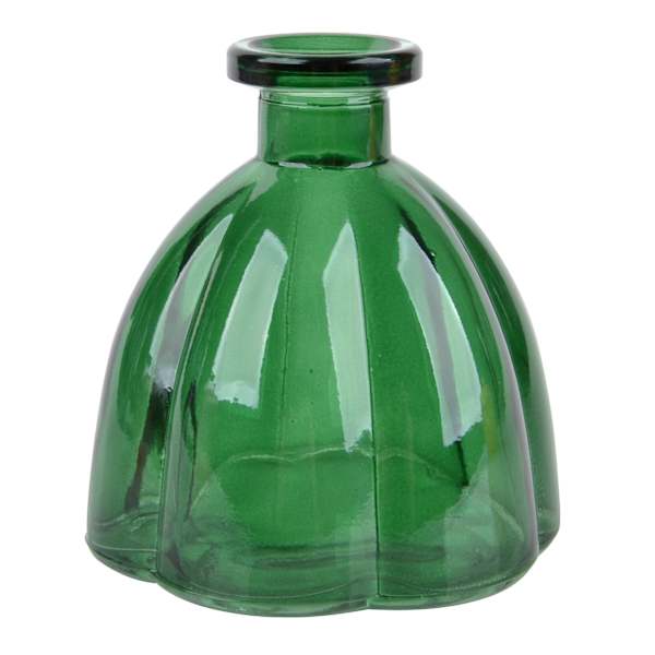 Green Glass Bud Vase, 4"
