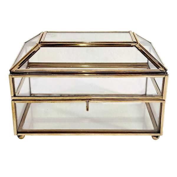 Providence Clear & Gold Decorative Box, 6x4