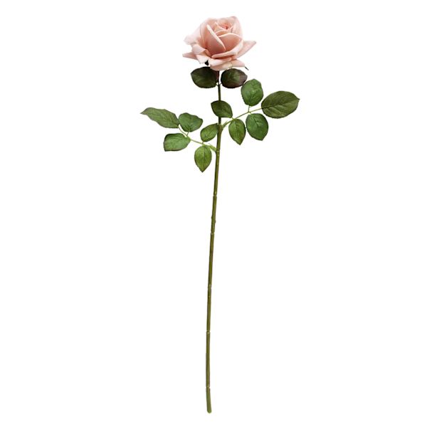 Willow Crossley Light Pink Real Feel Rose Floral Stem, 25.6"