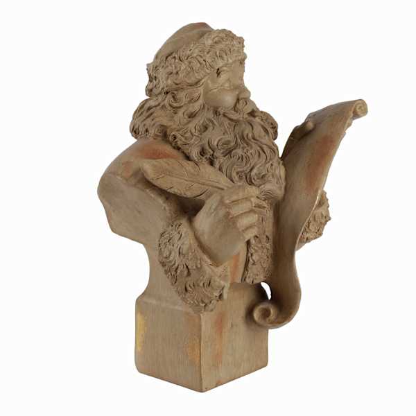 Gold Santa Bust, 13.1"