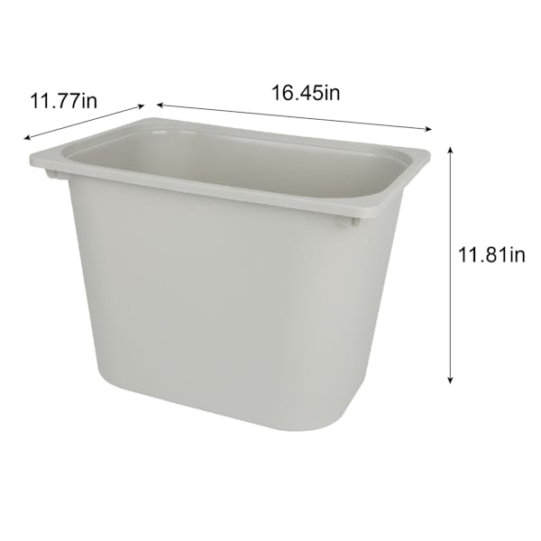Plastic Storage Container 15L Grey