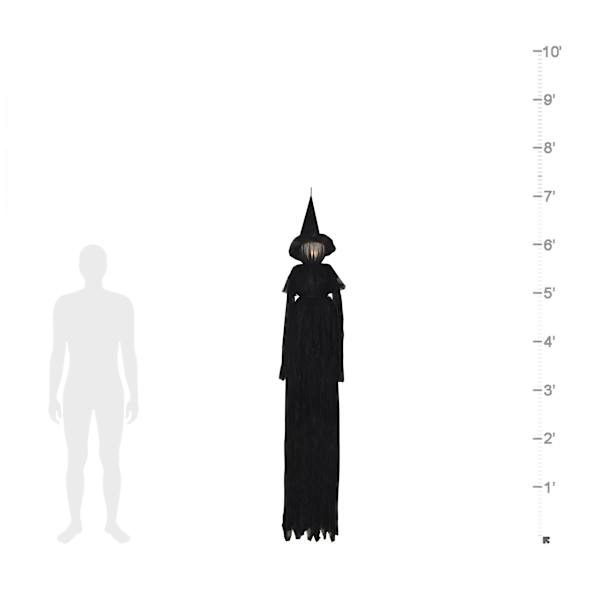 Spellbound LED Hanging Witch, 7'