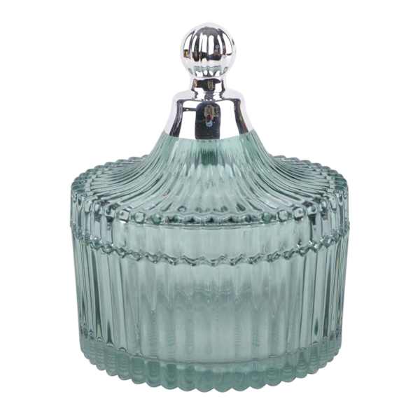 Found & Fable Green Glass Jar, 5"