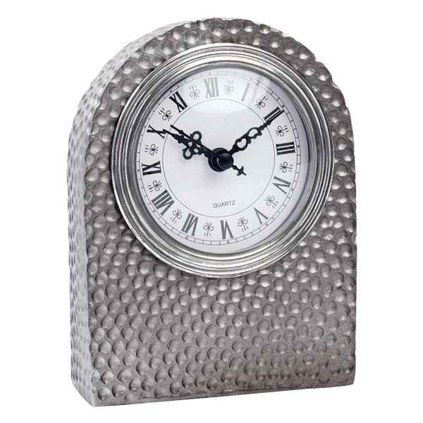 Found & Fable Silver Clock, 4x6